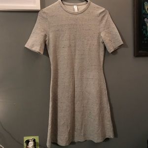 American Apparel Light Gray Fitted Dress